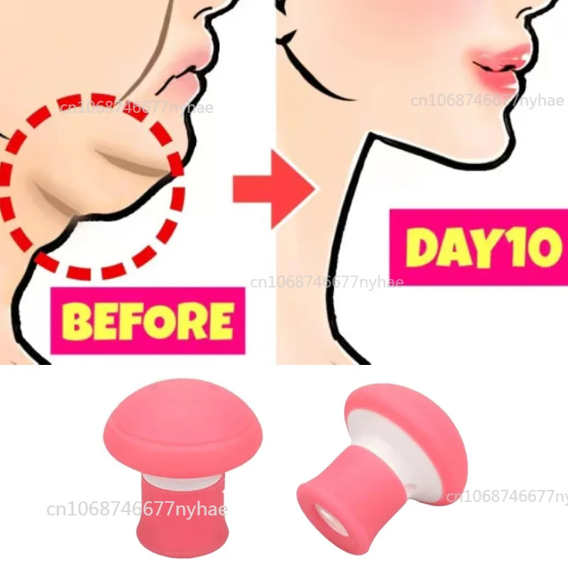 Fast Thin Face Silicone Gel Mouth Jaw Exerciser Slimming Face Lift Tool Chin V-Shape Face Lifting Anti-Wrinkle Removal Blow Breath