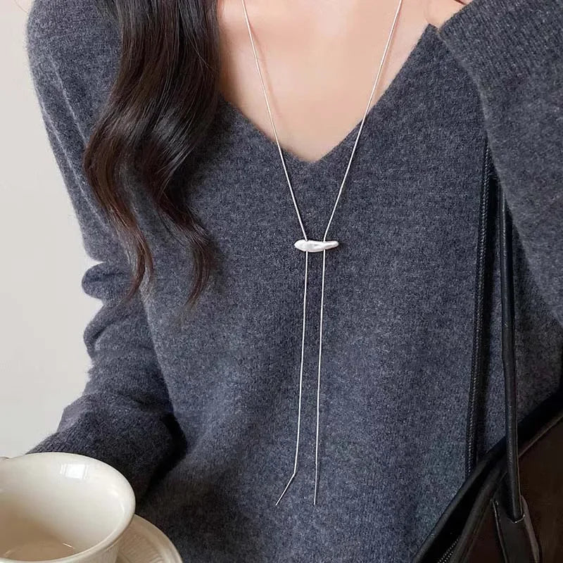 Fashion Necklace for Women Adjustable Geometric Simple Collares Para Mujer Elegant Retro Necklace Jewelry Accessories Gift