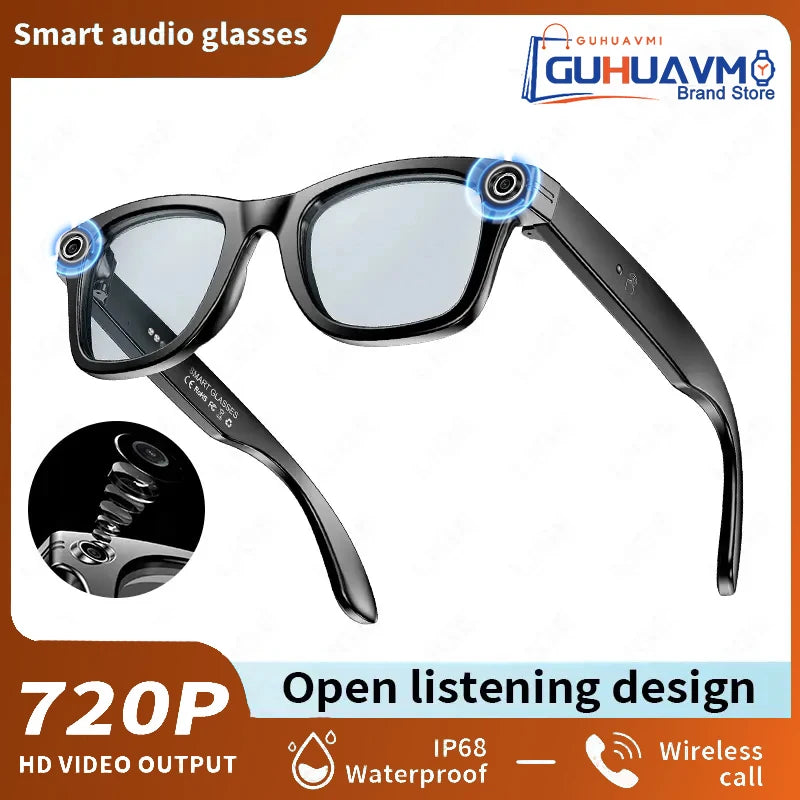 2026 smart glasses bluetooth camera Recording Videos AI Photo Recognition Answer 100+ Languages Translation Music Play Men Women