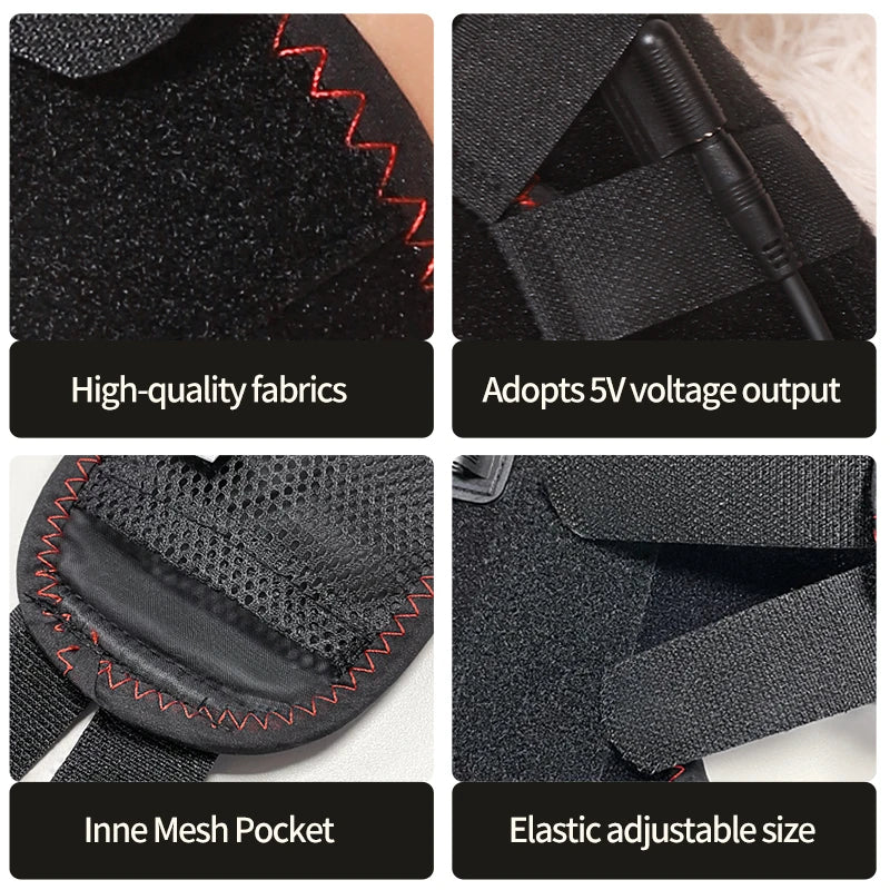 Electric Heated Foot Wrap - Dorsal Foot Massager Heated Pad - 3-Level Heat & Timer - Muscle Relax Joint Comfort Elderly Care