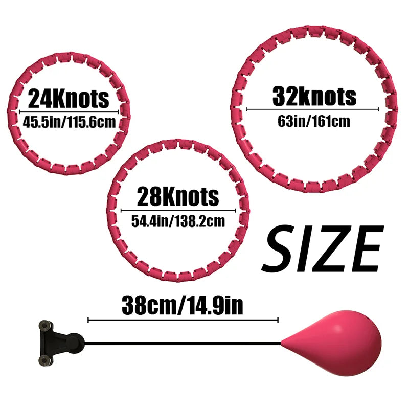 Fitness Hoop Weights for Home Exercise Sports Entertainment Sport Equipment for Slimming Portable Gym Ring Body
