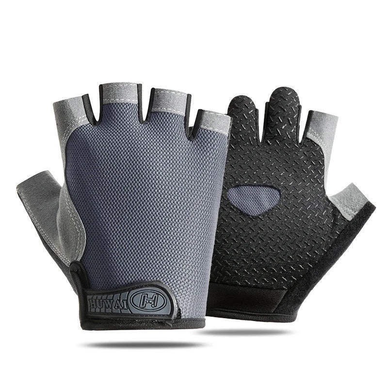 Weightlifting Gym Gloves Fitness Training Fingerless Women Men Bodybuilding Exercise Sports Gloves Cycling Anti-Slip Breathable