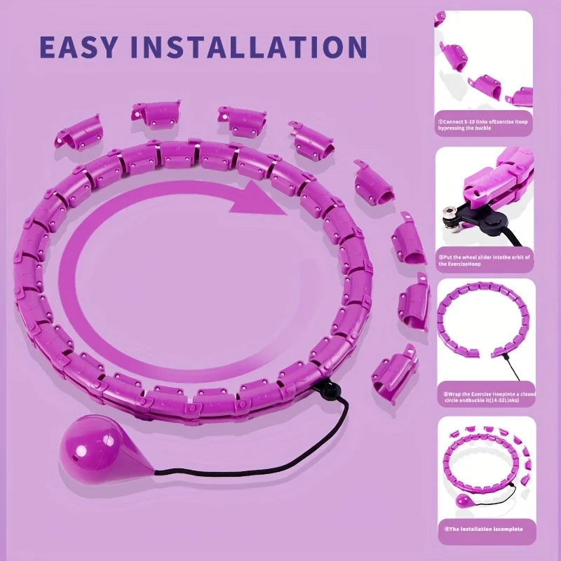 Fitness Hoop Weights for Home Exercise Sports Entertainment Sport Equipment for Slimming Portable Gym Ring Body