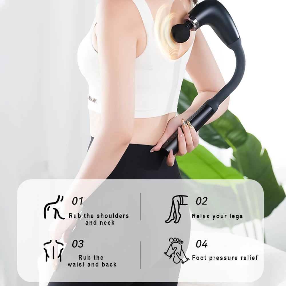 2026 New Smart Fascia Gun Electric Massager Massage Hammer Electric Fascia Gun Home Handheld Hammer Back Artifact Christmas Gift