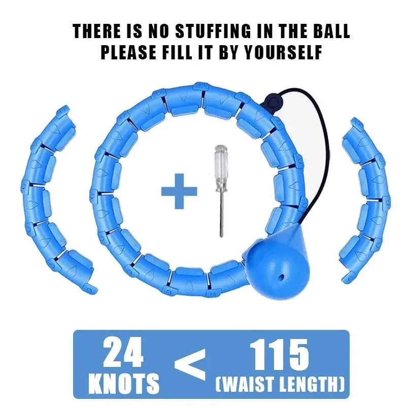 Fitness Hoop Weights for Home Exercise Sports Entertainment Sport Equipment for Slimming Portable Gym Ring Body