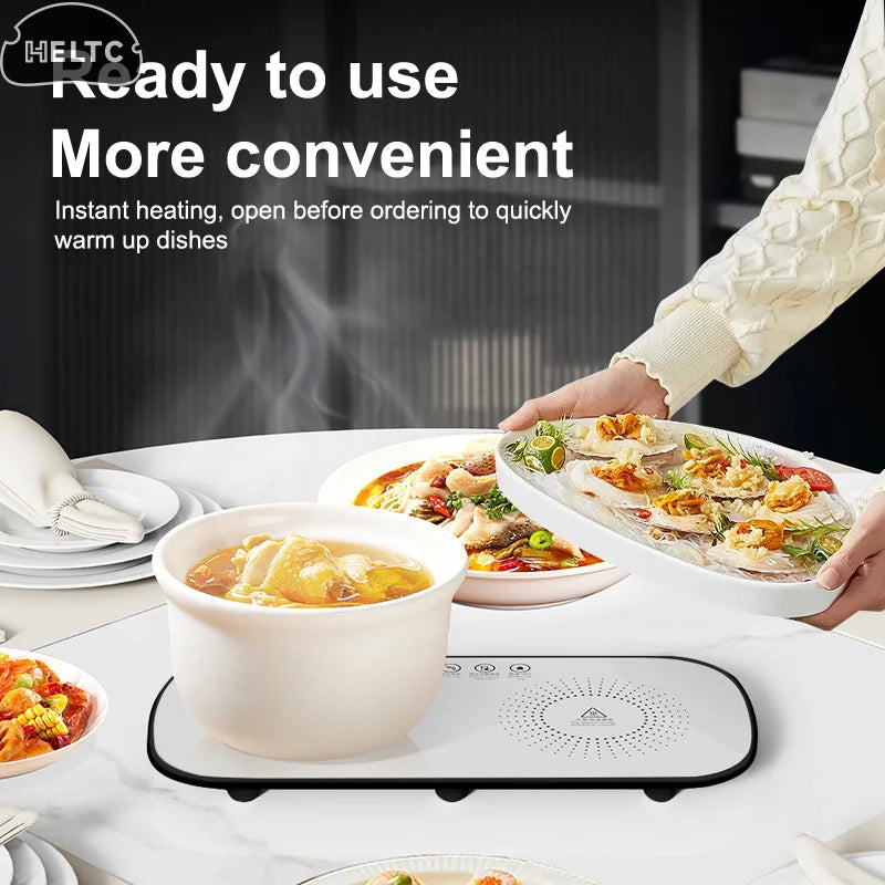 Multifunctional Electric Warming Tray Food Constant Temperature Warm Plate Fast Full Surface Heating Food Warm Dishes