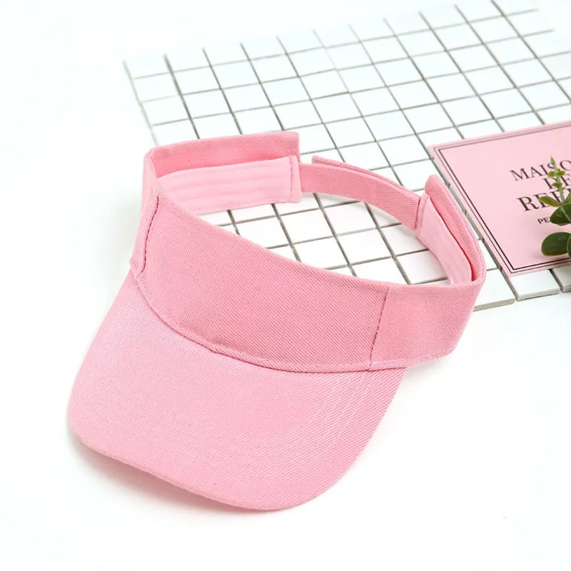 Sport Visor Hats Adjustable Empty Top Baseball Cap Sun Protection Ball Caps Golf Visor for Women and Men