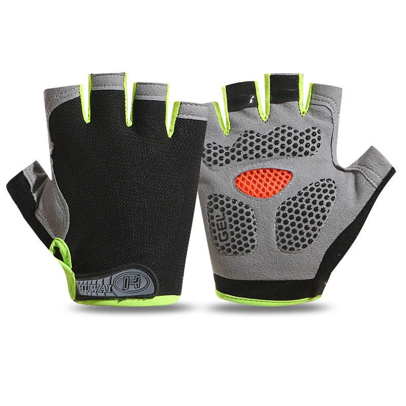 Weightlifting Gym Gloves Fitness Training Fingerless Women Men Bodybuilding Exercise Sports Gloves Cycling Anti-Slip Breathable