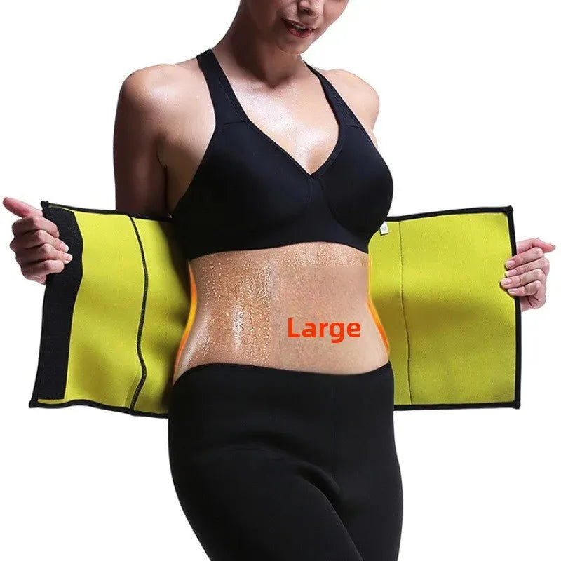 Fitness Abdomen Belt Large Size Rubber Sweat Absorbing Magic Tape Waist Trainer for Men And Women Home Comfort Underwear