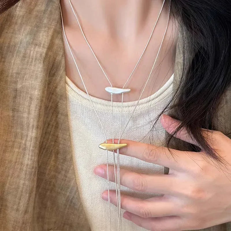 Fashion Necklace for Women Adjustable Geometric Simple Collares Para Mujer Elegant Retro Necklace Jewelry Accessories Gift