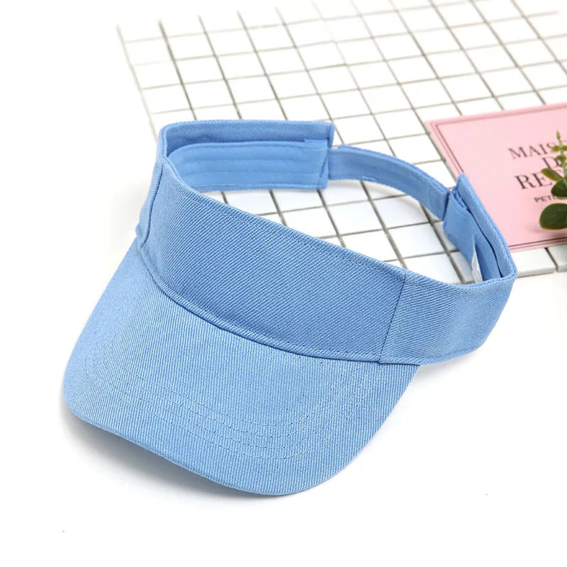 Sport Visor Hats Adjustable Empty Top Baseball Cap Sun Protection Ball Caps Golf Visor for Women and Men
