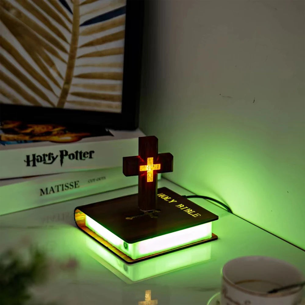 Magnetic Levitation LED Night Light Rotating Suspension Creativity Floating Atmosphere Desk Lamp for Indoor Table Decor