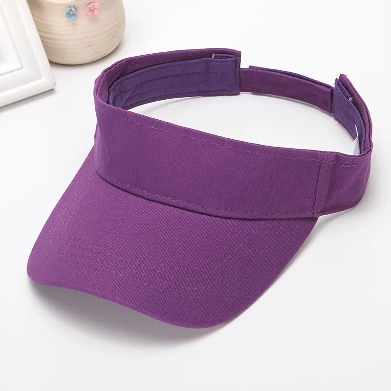 Sport Visor Hats Adjustable Empty Top Baseball Cap Sun Protection Ball Caps Golf Visor for Women and Men