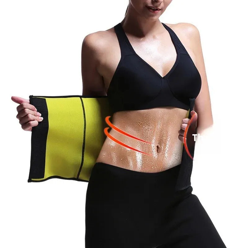 Fitness Abdomen Belt Large Size Rubber Sweat Absorbing Magic Tape Waist Trainer for Men And Women Home Comfort Underwear