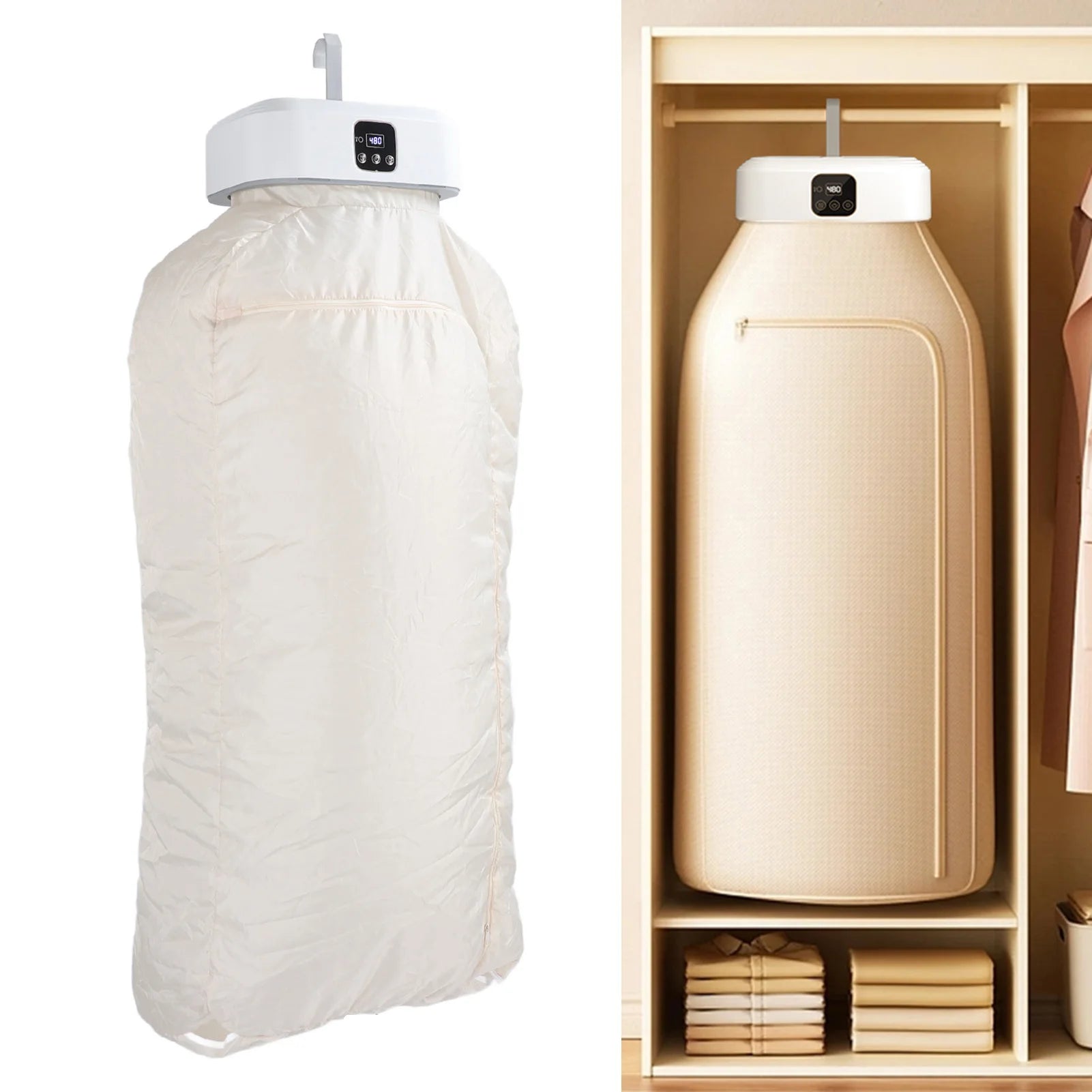 Compact Travel Clothes Dryer | Portable & Foldable Design | Quick Dry for Socks, Underwear, Baby Clothes | Low Noise