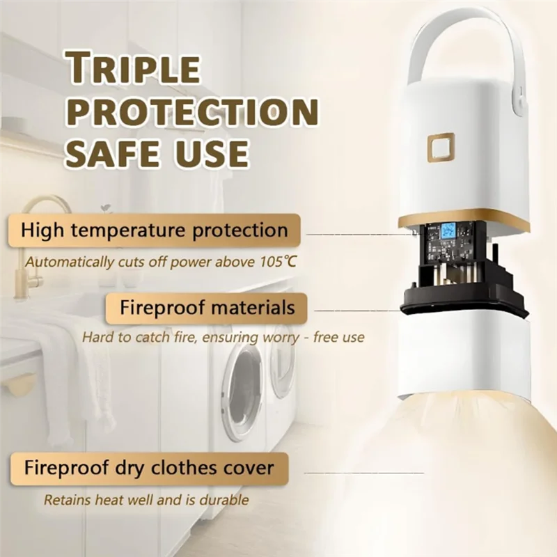 Easy-To-Use Mini Clothes Dryer With UK Plug - Portable Utility For Underwear And Lightweight Garments-Best Selling