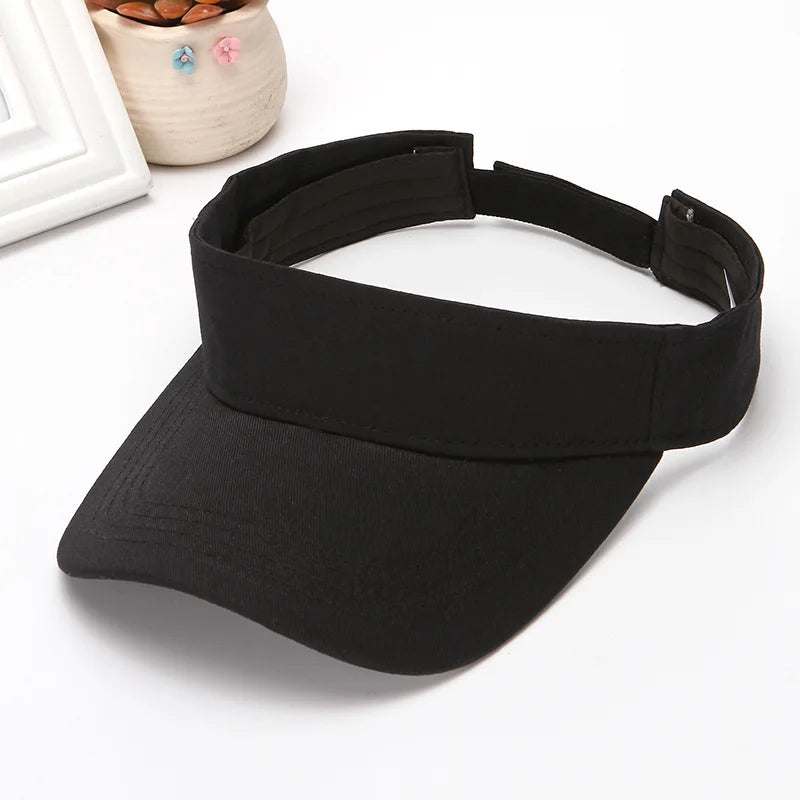 Sport Visor Hats Adjustable Empty Top Baseball Cap Sun Protection Ball Caps Golf Visor for Women and Men