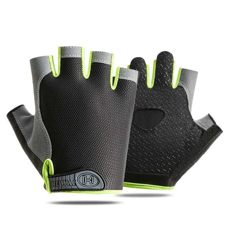 Weightlifting Gym Gloves Fitness Training Fingerless Women Men Bodybuilding Exercise Sports Gloves Cycling Anti-Slip Breathable